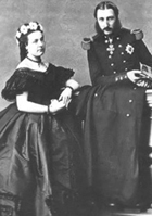 Queen Marie-Henriëtte and King Leopold II